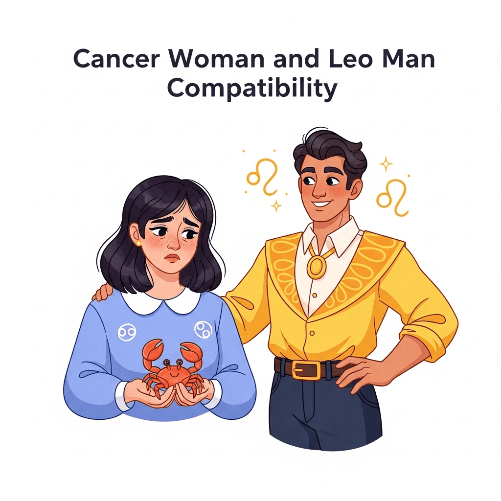 אישה סרטן גבר אריה