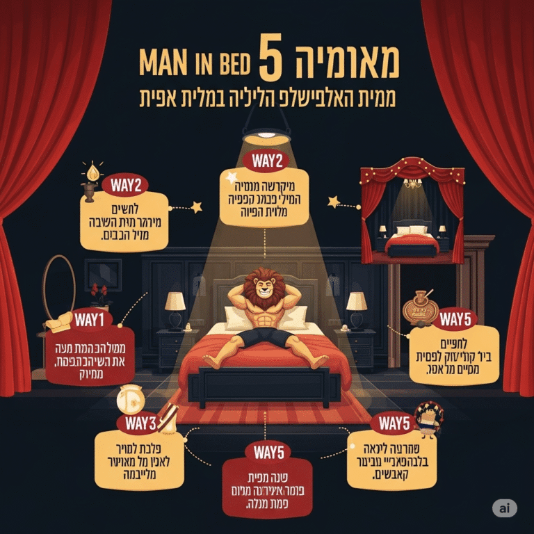 גבר אריה במיטה