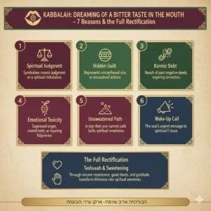 חלום על טעם מר בפה לפי הקבלה