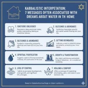 חלום על מים בבית לפי הקבלה