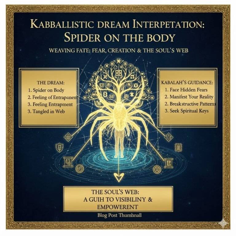 חלום על עכביש על הגוף לפי הקבלה