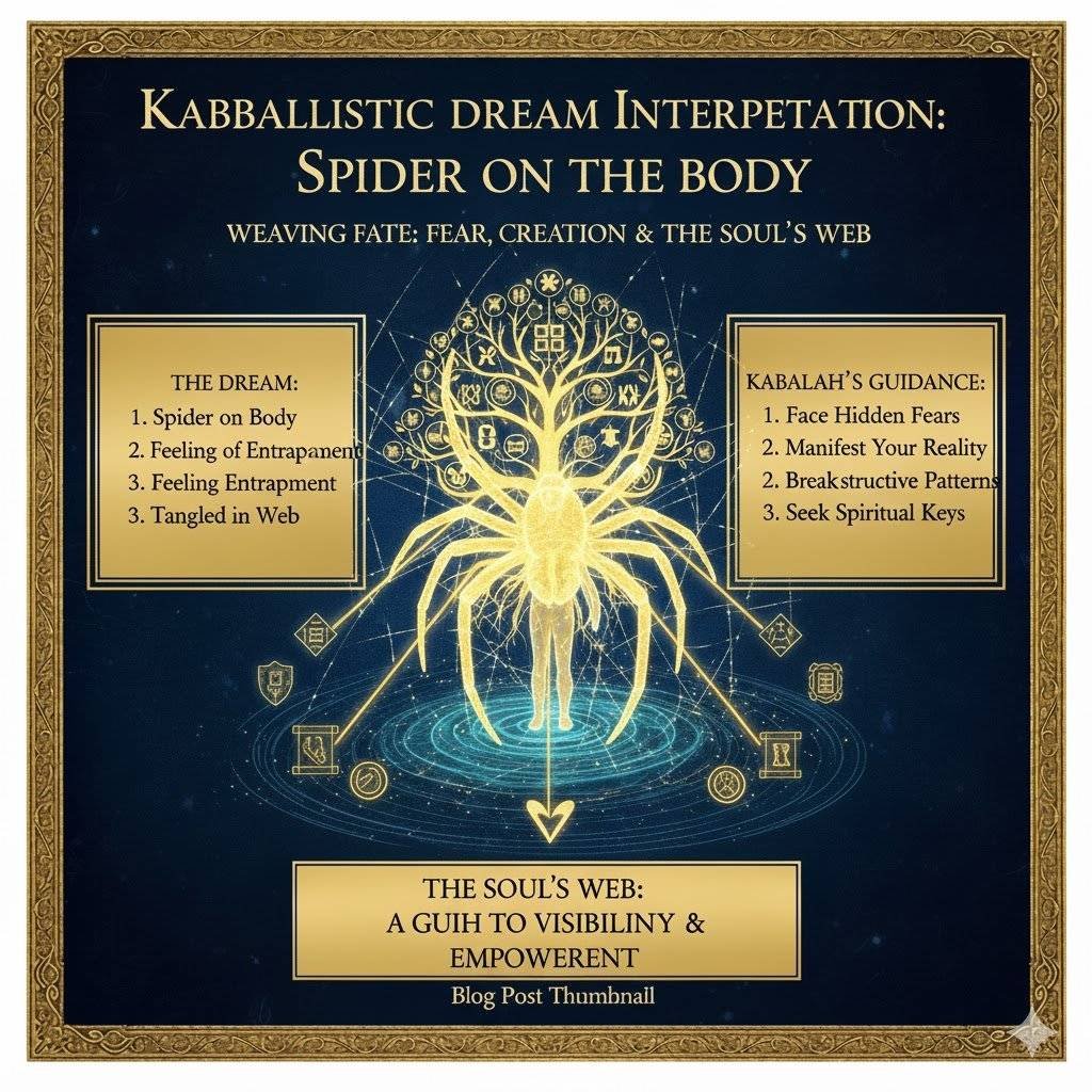 חלום על עכביש על הגוף לפי הקבלה