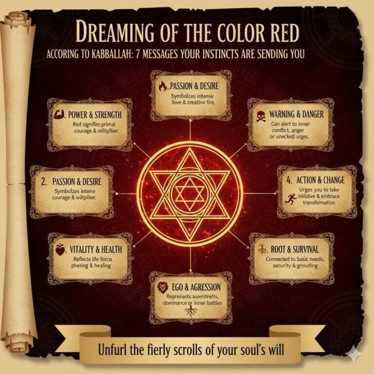 חלום על צבע אדום לפי הקבלה