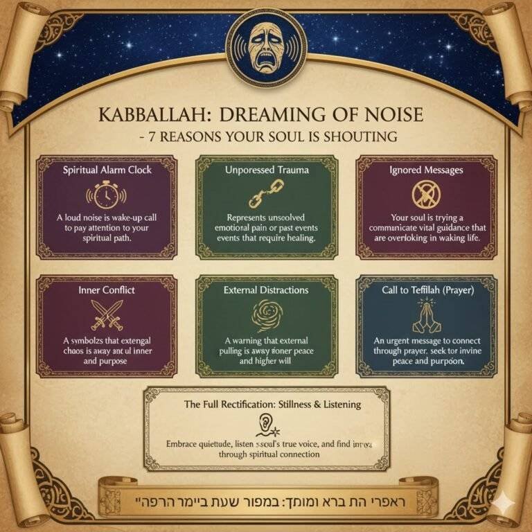 חלום על רעש לפי הקבלה