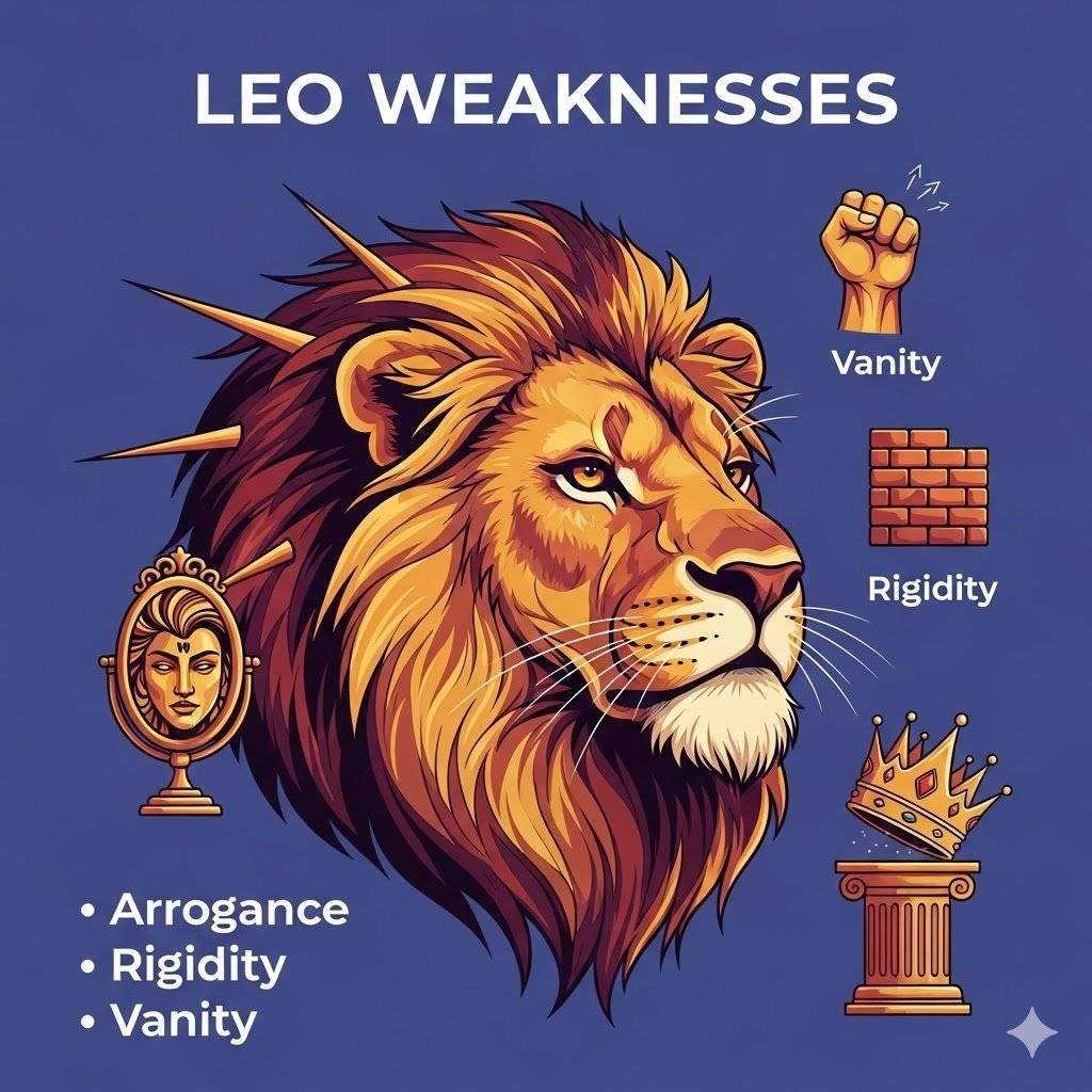 מזל אריה חולשות