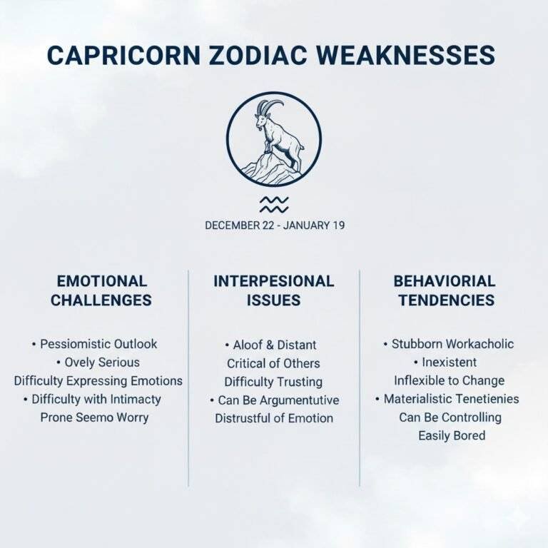 מזל גדי חולשות