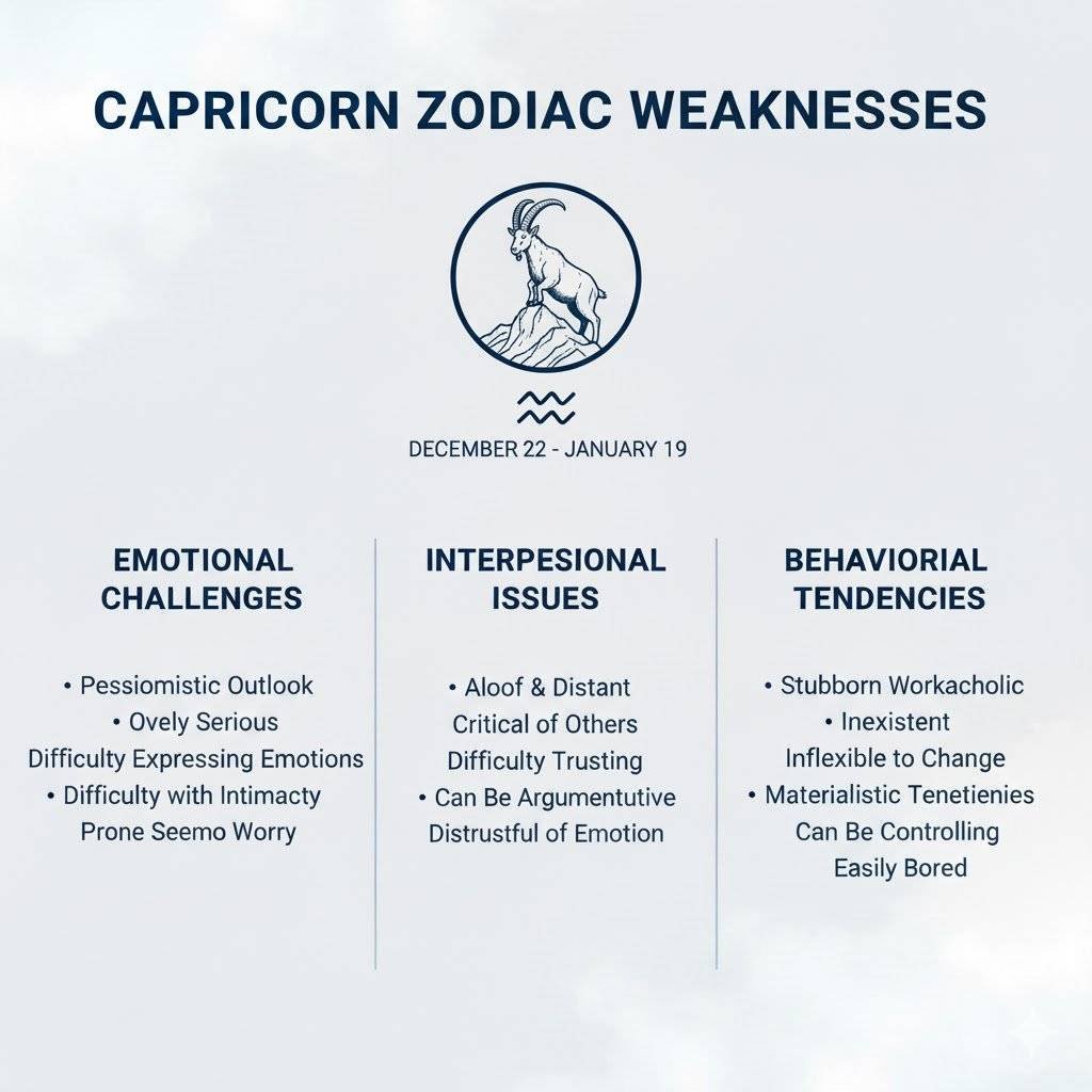 מזל גדי חולשות