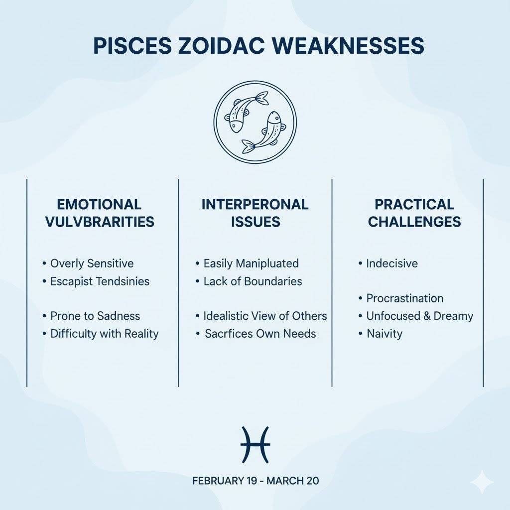 מזל דגים חולשות