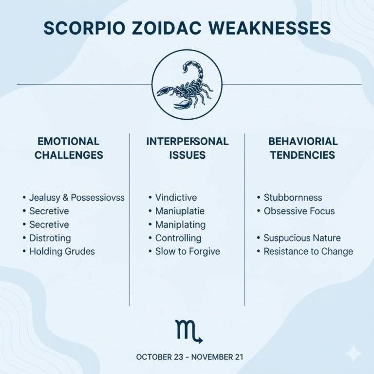 מזל עקרב חולשות