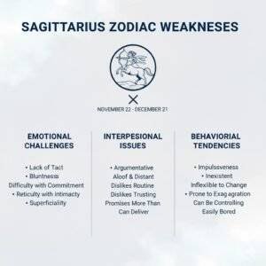 מזל קשת חולשות