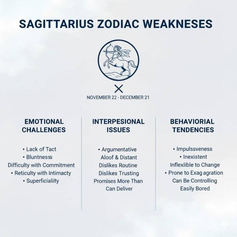 מזל קשת חולשות