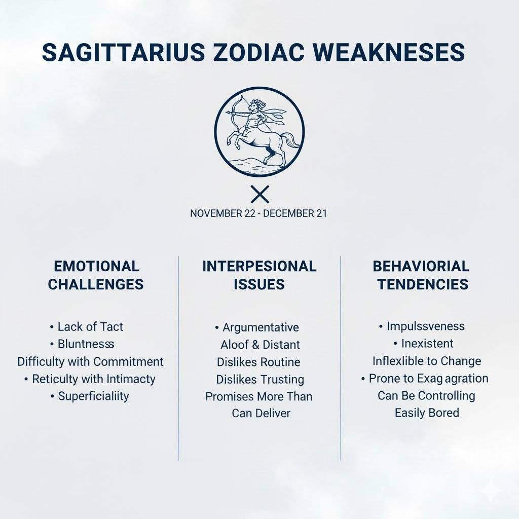 מזל קשת חולשות