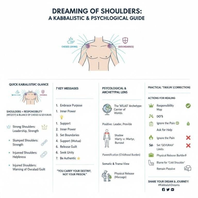 חלום על כתפיים לפי הקבלה