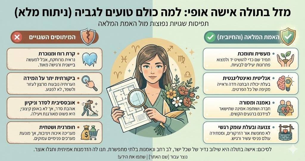 מזל בתולה אישה אופי