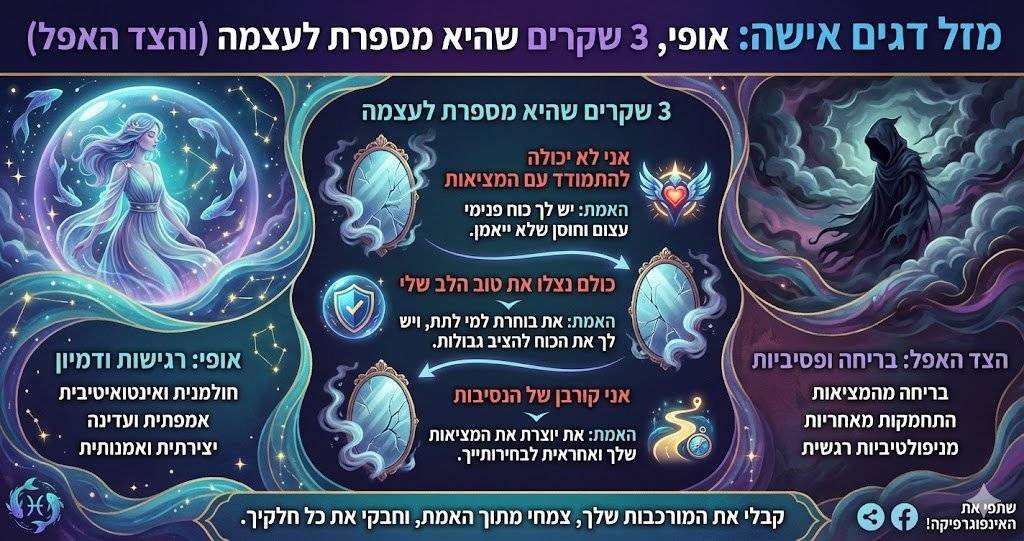 מזל דגים אישה אופי
