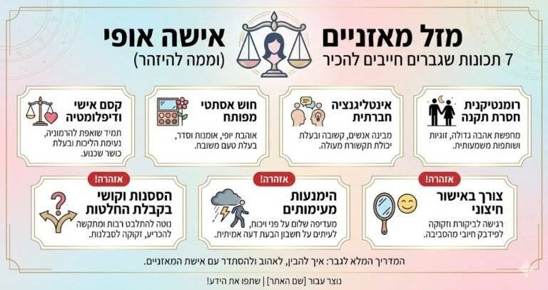 מזל מאזניים אישה אופי
