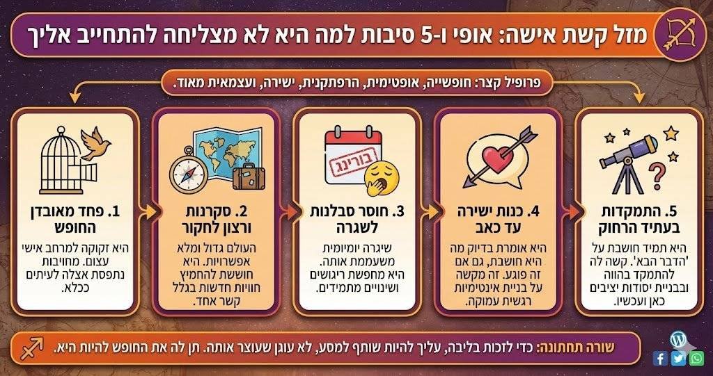 מזל קשת אישה אופי